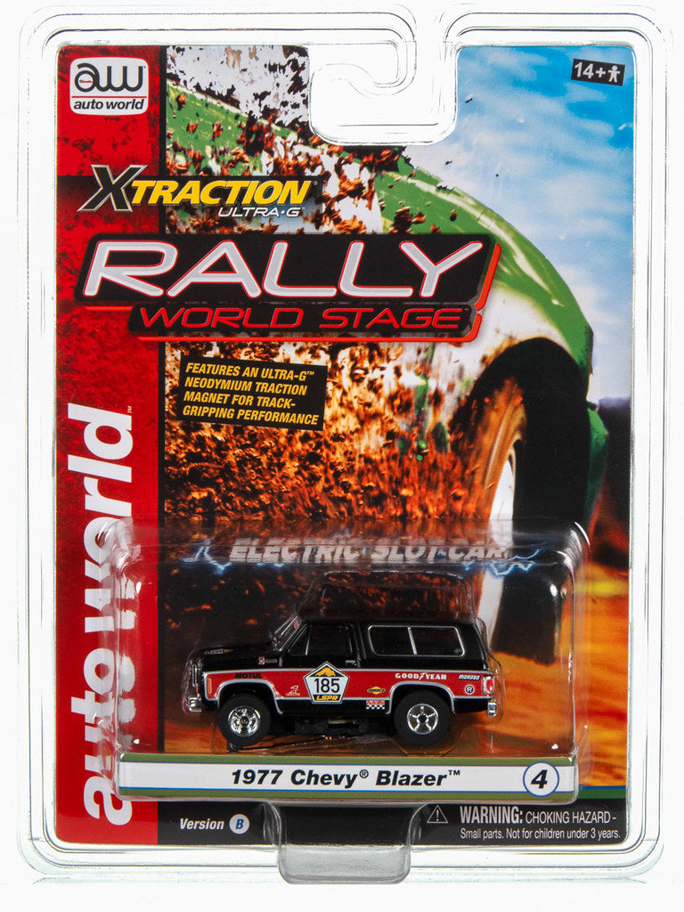 1977 Chevrolet Blazer (X-traction)
Rally X-Traction - 2023 Release 3 - Version B
1977 Chevrolet Blazer (X-traction)The 1977 Chevrolet Blazer was a powerful and rugged SUV that was highly capable off-road, making it a popular choice for rally racers looking for a versatile and reliable vehicle.