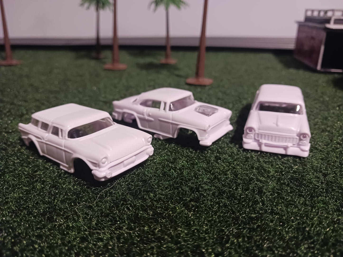 Unpainted Chevy Power Slot Car Bodies