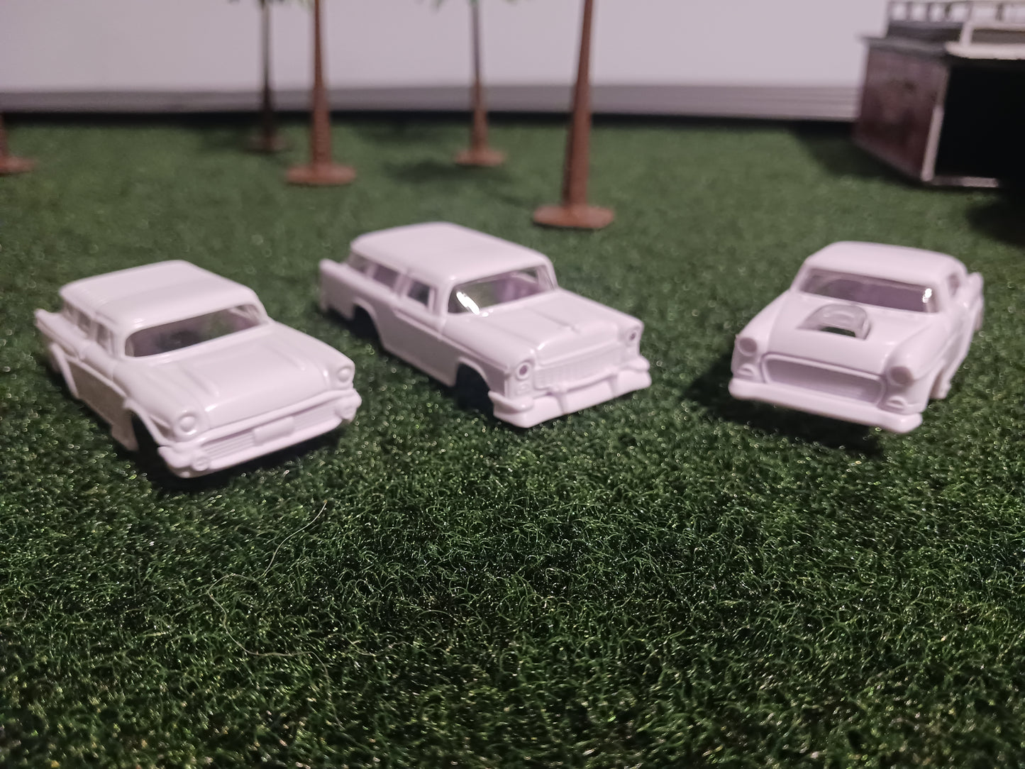 Unpainted Chevy Power Slot Car Bodies