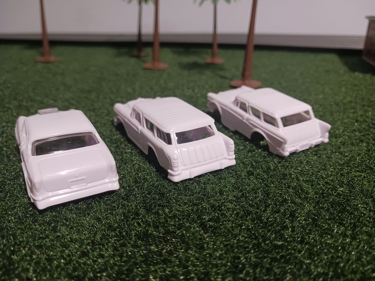 Unpainted Chevy Power Slot Car Bodies