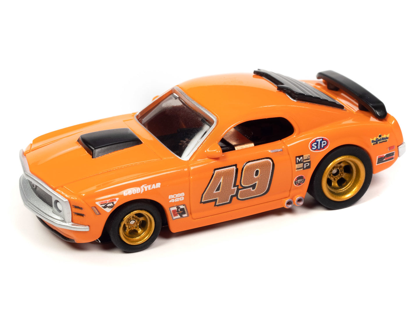 The Auto World 1:64 scale CrossTrax Road Course 9' Slot Race Set Layout with two slot cars and is engineered to go fast, offering hours of fun-filled racing excitement! Recommended for ages 14 and up.