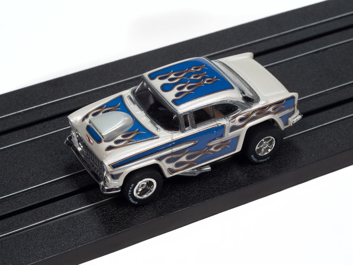 1955 Chevrolet Bel Air – Blue w/ Silver Flames