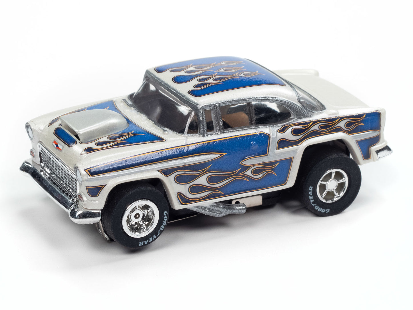1955 Chevrolet Bel Air – Blue w/ Silver Flames