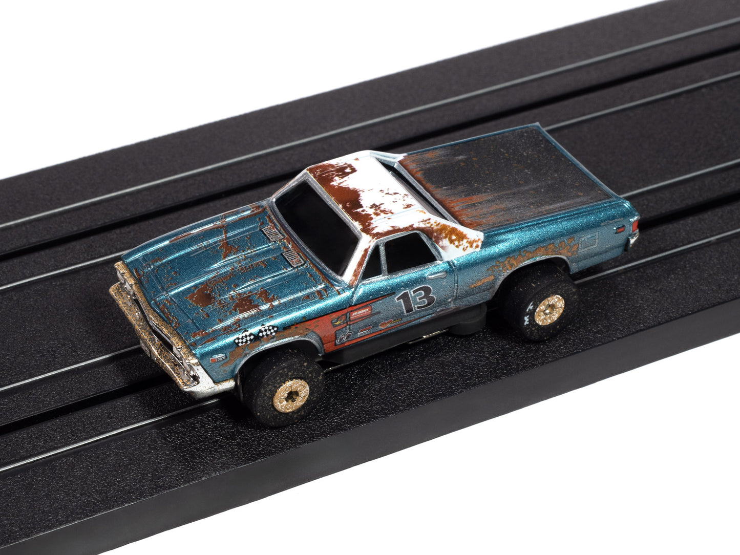 1969 Chevy El Camino-Teal & White