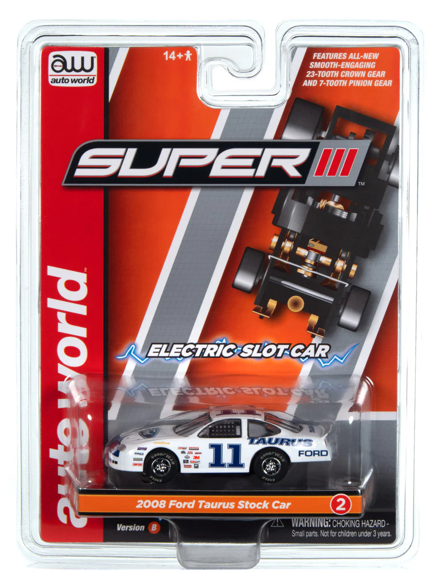 Super III Electric Slot Car, 2008 Ford Taurus Stock Car package
