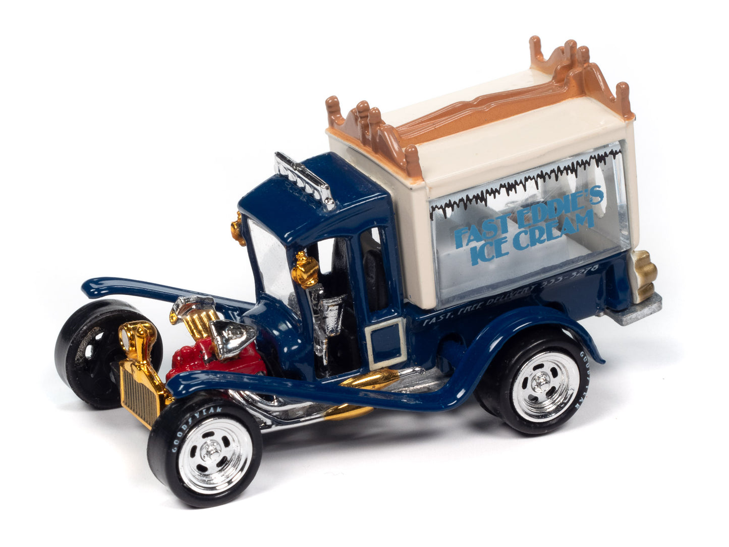 Classic Plastic George Barris Ice Cream Truck - Navy & Cream
Johnny Lightning Collectible 1/64 Scale Diecast Model Car
JLPC015 - JOHNNY LIGHTNING POP CULTURE - 2024 RELEASE