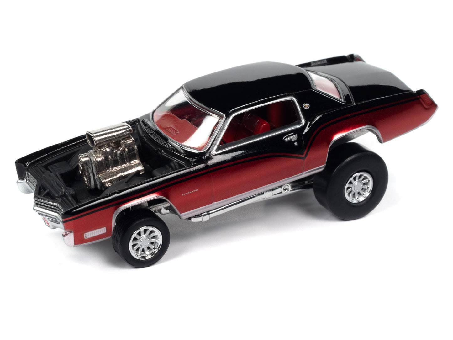 1967 Cadillac Eldorado (Zingers) - Gloss Black Upper Body w/Dark Red
Johnny Lightning Collectible 1/64 Scale Diecast Model Car. JLSF026/A - JOHNNY LIGHTNING STREET FREAKS - 2023 RELEASE 2