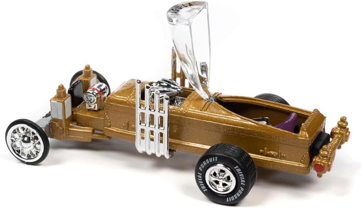 Johnny Lightning 1/64 Scale Die Cast, Barris Drag-U-La The Munsters Trivia Pursuit with Poker Chip Collector's Token