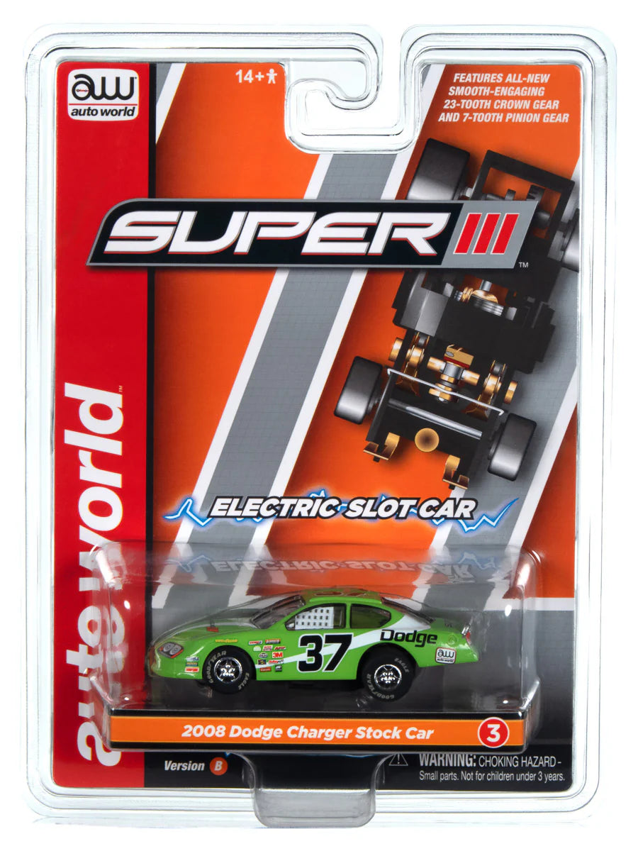 Super III Electric Slot Car - Release 1 2023 - Version B
2008 Dodge Charger Stock Car