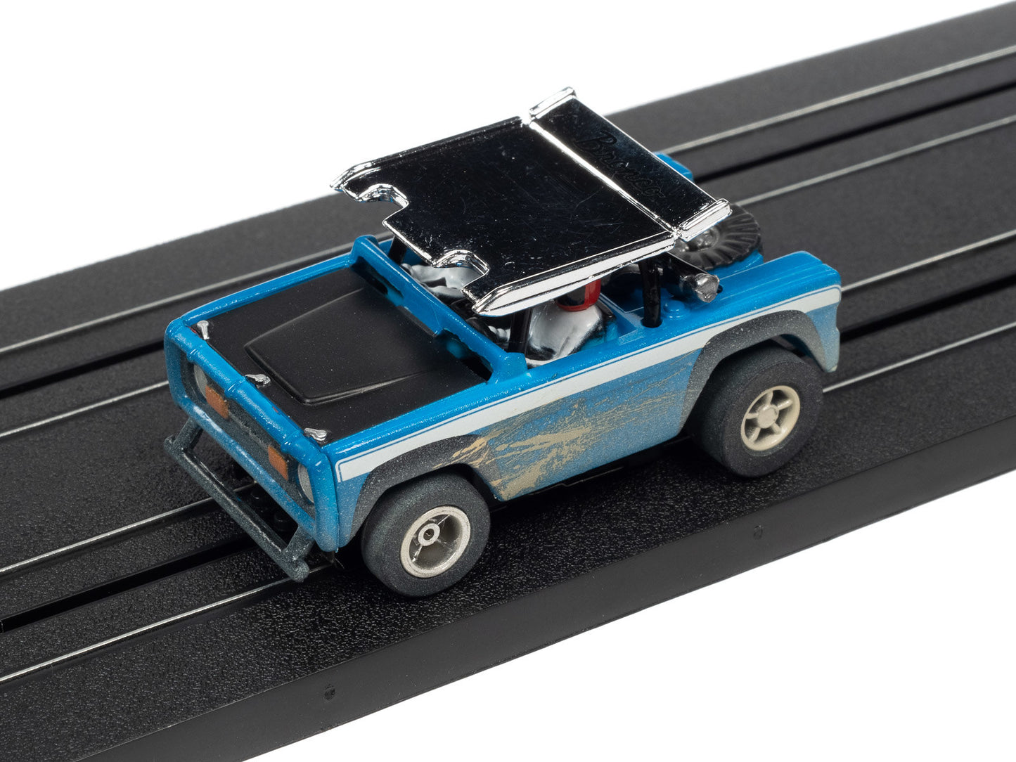 Auto World Off Road Slot Car Series - 1971 Ford Baja Bronco - Version B - Release 1 2022 - Pictured on track