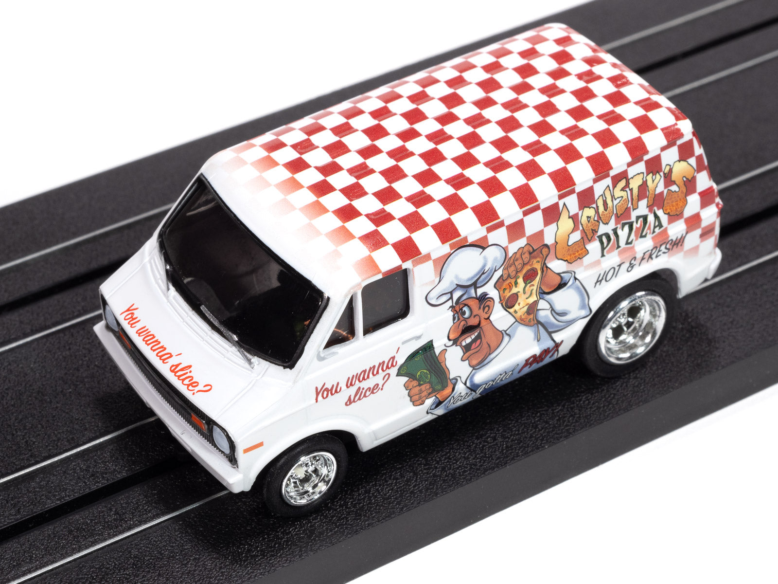 Auto World - On Call Release 1 - 2025. 1973 Dodge Pizza Delivery Van - Version B. Slot cars