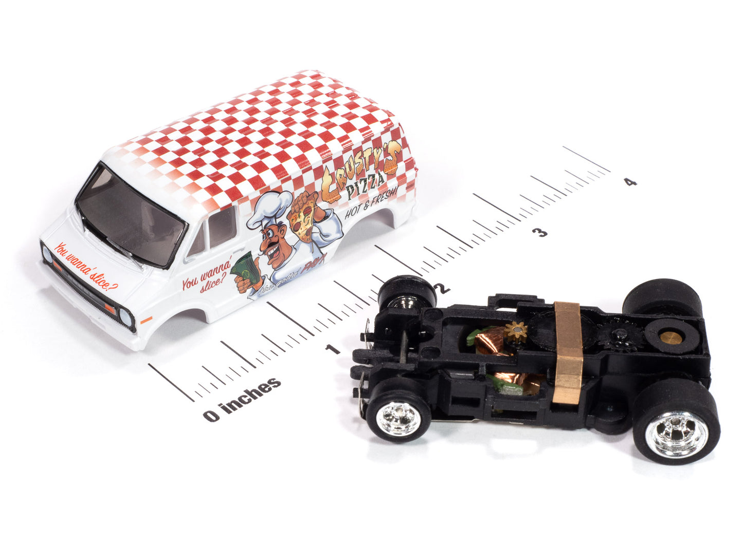 Auto World - On Call Release 1 - 2025. 1973 Dodge Pizza Delivery Van - Version B. Slot cars