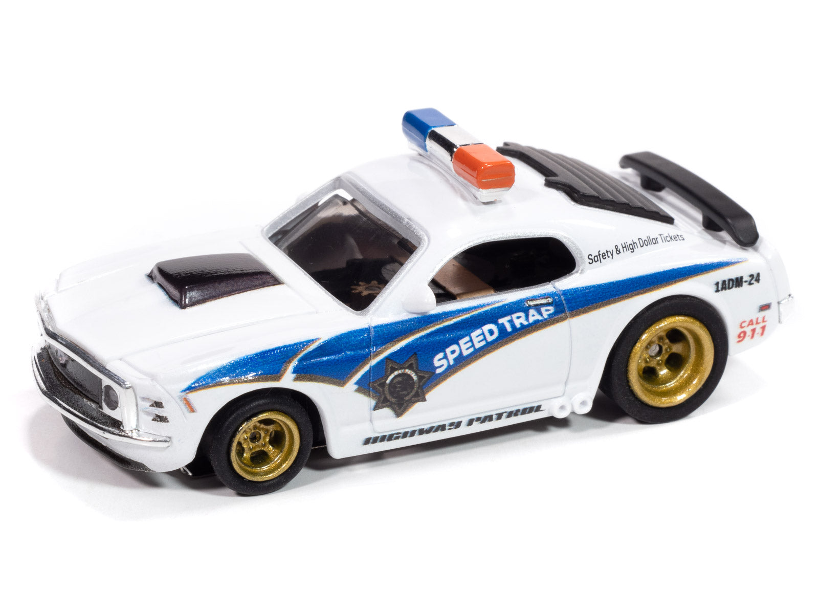 Auto World - On Call Release 1 - 2025. 1970 Ford Mustang Highway Patrol Car - Version A, electric slot cars