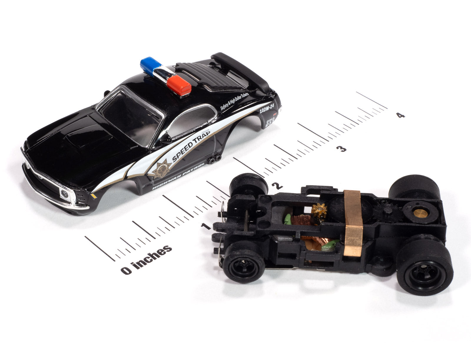 Auto World - On Call Release 1 - 2025 - 1970 Ford Mustang Highway Patrol Car - Version B
(Black w/ White Stripes)