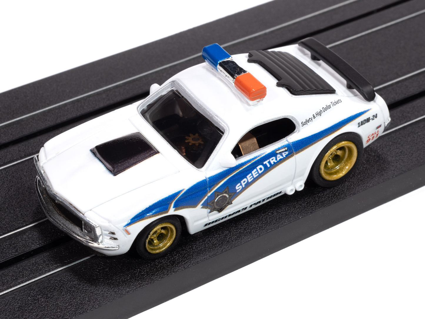 Auto World - On Call Release 1 - 2025. 1970 Ford Mustang Highway Patrol Car - Version A, electric slot cars