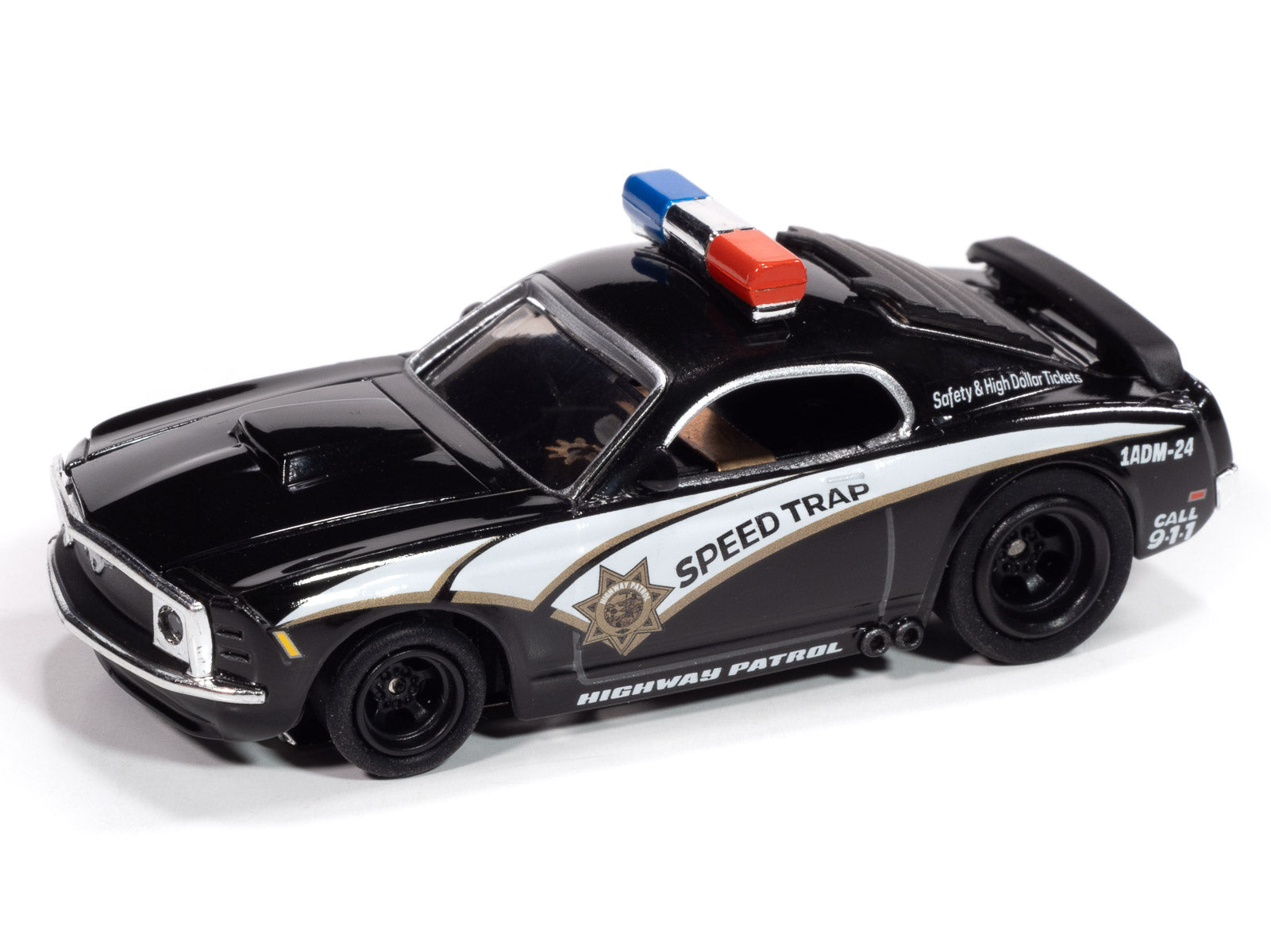 Auto World - On Call Release 1 - 2025 - 1970 Ford Mustang Highway Patrol Car - Version B
(Black w/ White Stripes)