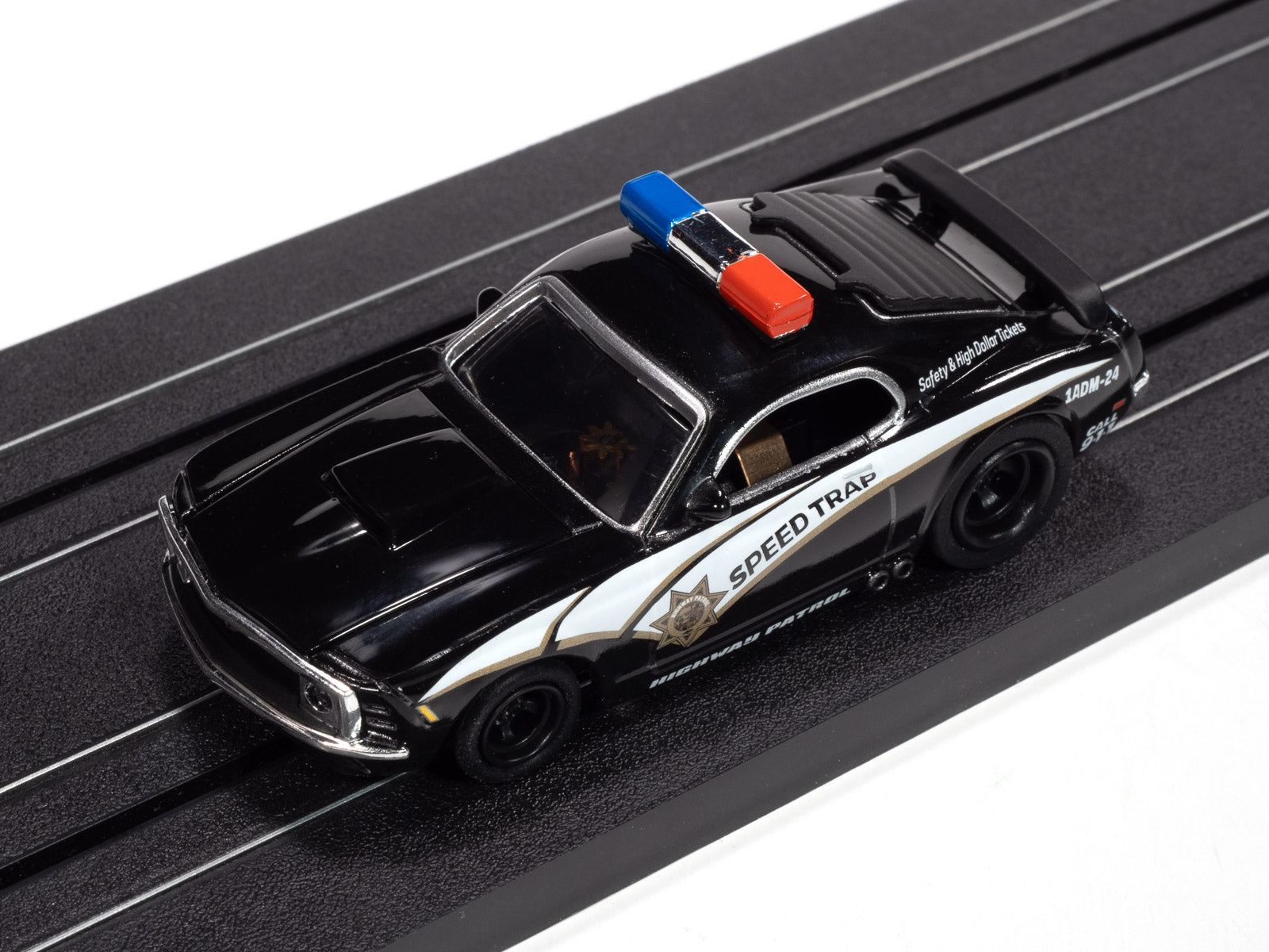 Auto World - On Call Release 1 - 2025 - 1970 Ford Mustang Highway Patrol Car - Version B
(Black w/ White Stripes)