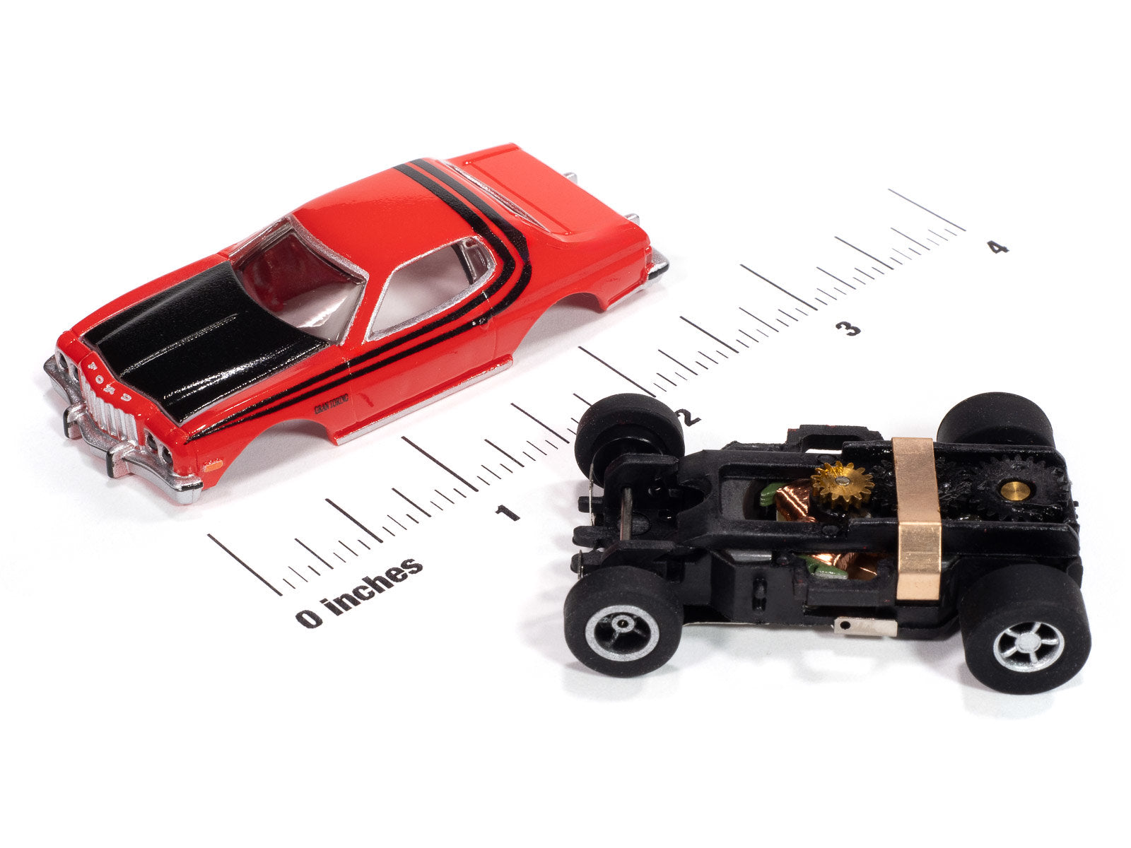 Auto World Slot Cars, 1976 Ford Torino (Gloss Red & Gloss Black) Version A
Blacktop Bruisers X-Traction 2025 Rel 2
Auto World XTraction Chassis