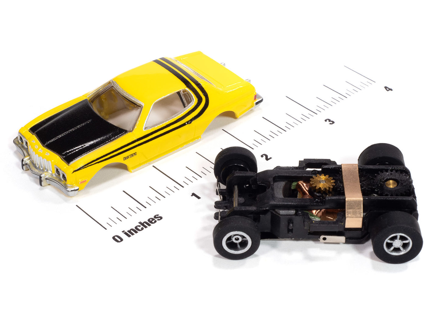 Auto World Slot Cars, 1976 Ford Torino (Gloss Yellow & Gloss Black) Version B
Blacktop Bruisers X-Traction 2025 Rel 2
Auto World XTraction Chassis