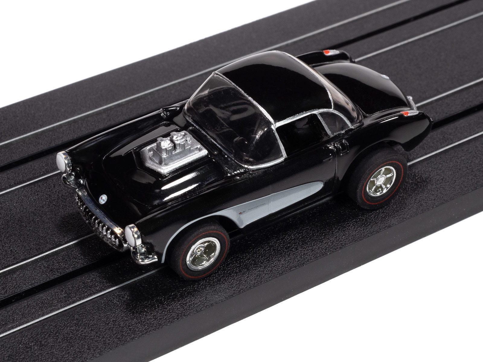 Auto World Slot Cars, 1957 Chevy Corvette Convertible (Gloss Black & Silver) Version A
Blacktop Bruisers X-Traction 2025 Rel 2
Auto World XTraction Chassis