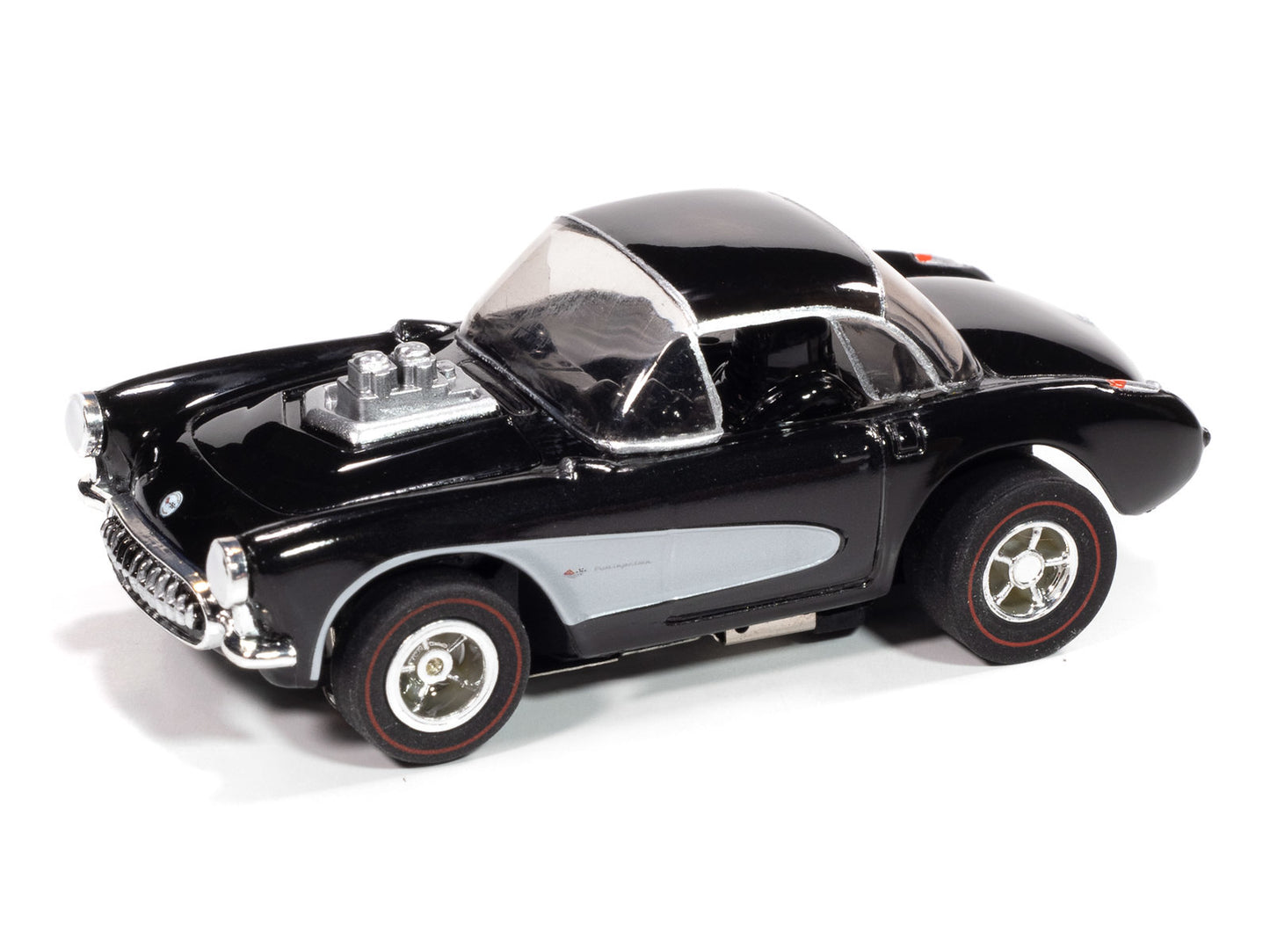 Auto World Slot Cars, 1957 Chevy Corvette Convertible (Gloss Black & Silver) Version A
Blacktop Bruisers X-Traction 2025 Rel 2
Auto World XTraction Chassis