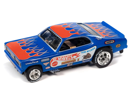 Auto World Slot Car, 1972 Plymouth Duster Funny Car, Tom The Mongoose McEwen