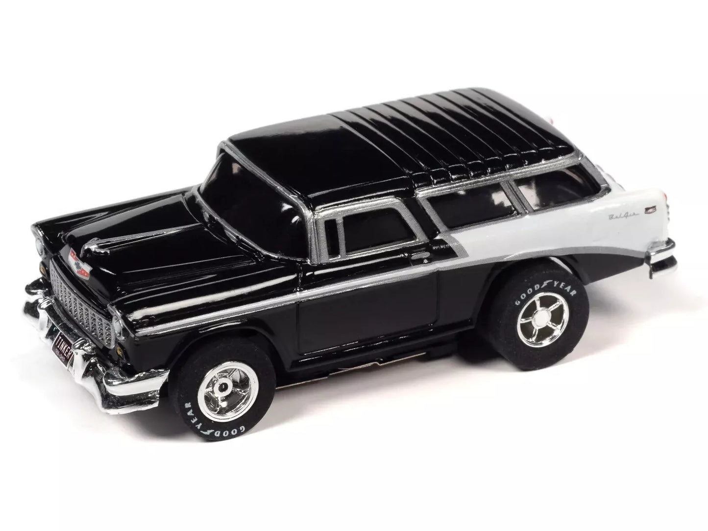 1955 Chevy Bel Air Nomad Classic Black & White