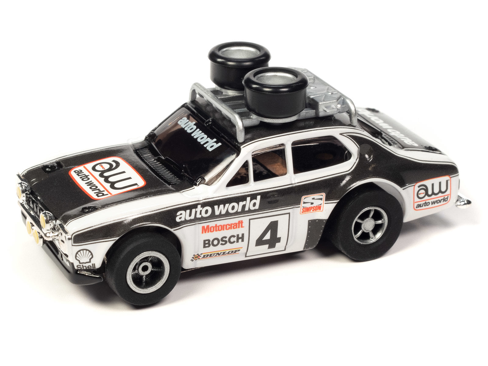 Auto World 1975 Ford Escort MK1-Traction Slot Car, RALLY XTRACTION 2023 RELEASE 3, Hobby Exclusive Slot Car