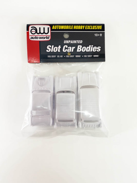 Unpainted Chevy Power Slot Car Bodies