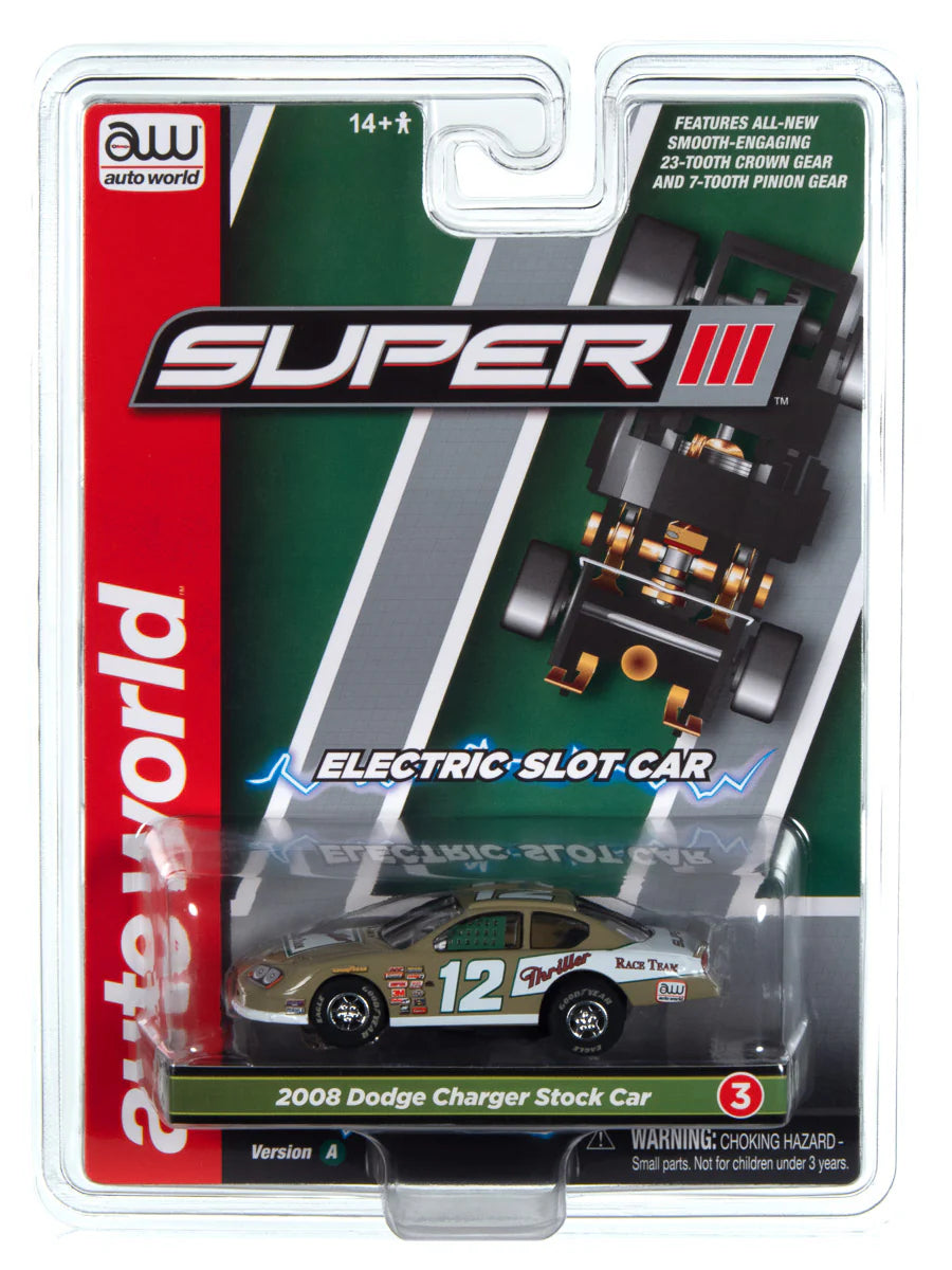 Super III Electric Slot Car
2008 Dodge Charger Stock Car in packaging