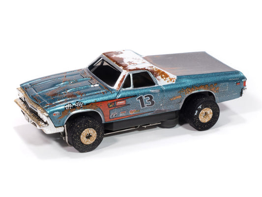 1969 Chevy El Camino-Teal & White