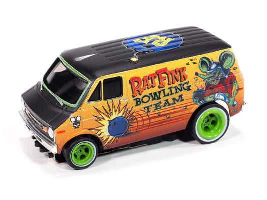 1977 Dodge Van Rat Fink-Flat Black & Yellow