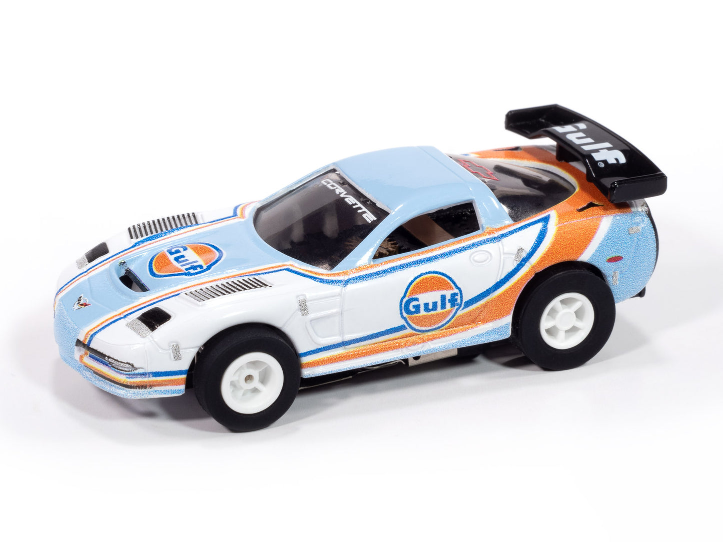 2004 Chevy Corvette C5R Gulf-White & Blue Gulf livery