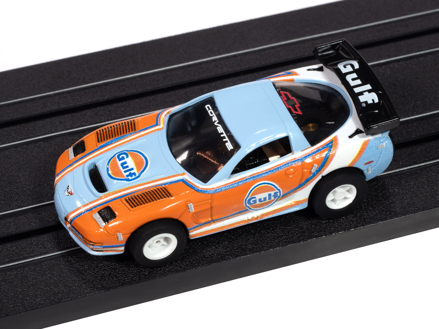 2004 Chevy Corvette C5R Gulf-Orange & Blue Gulf Livery