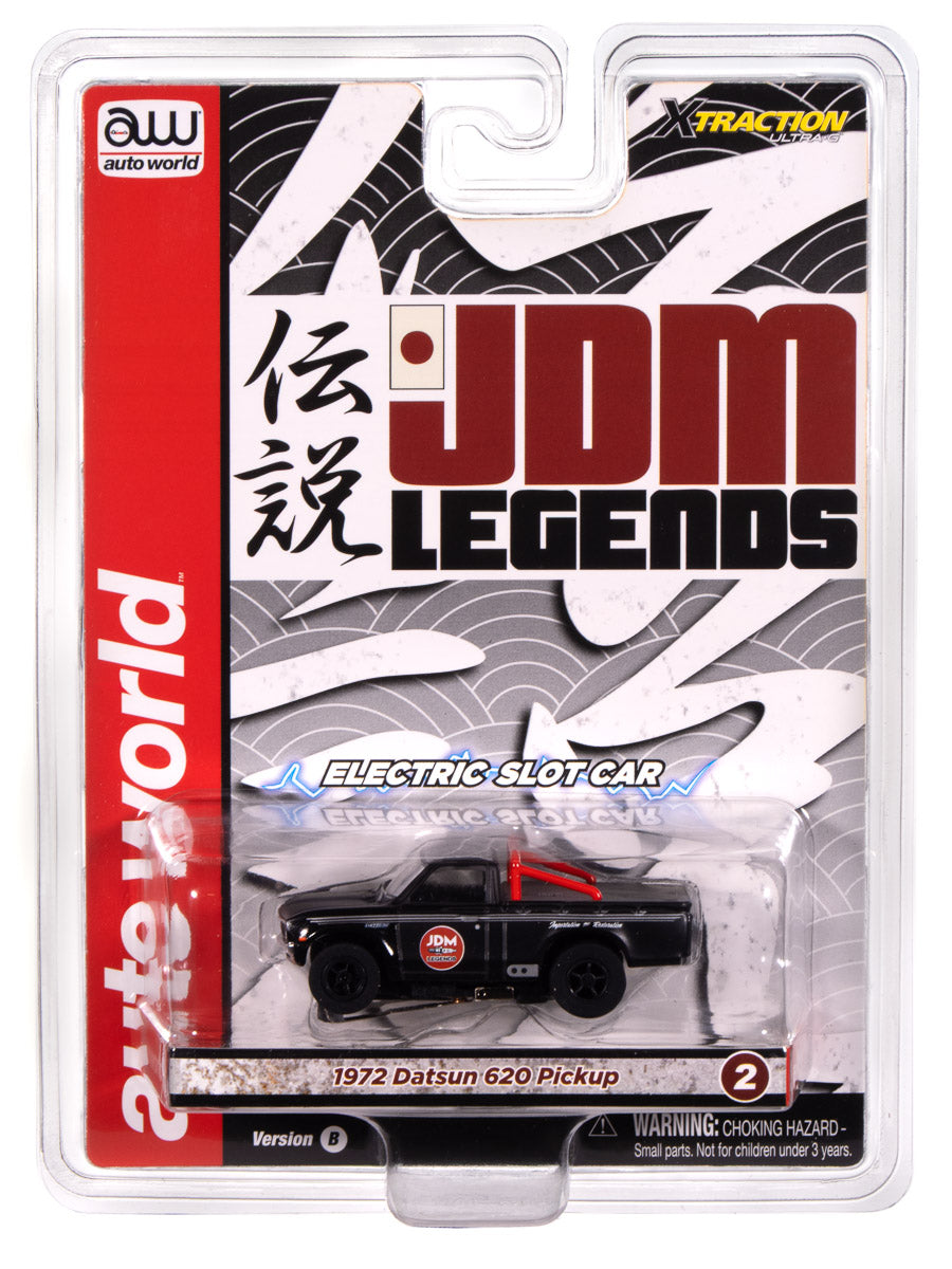 1972 Datsun 620 Pickup Truck JDM Legends-Black & Black