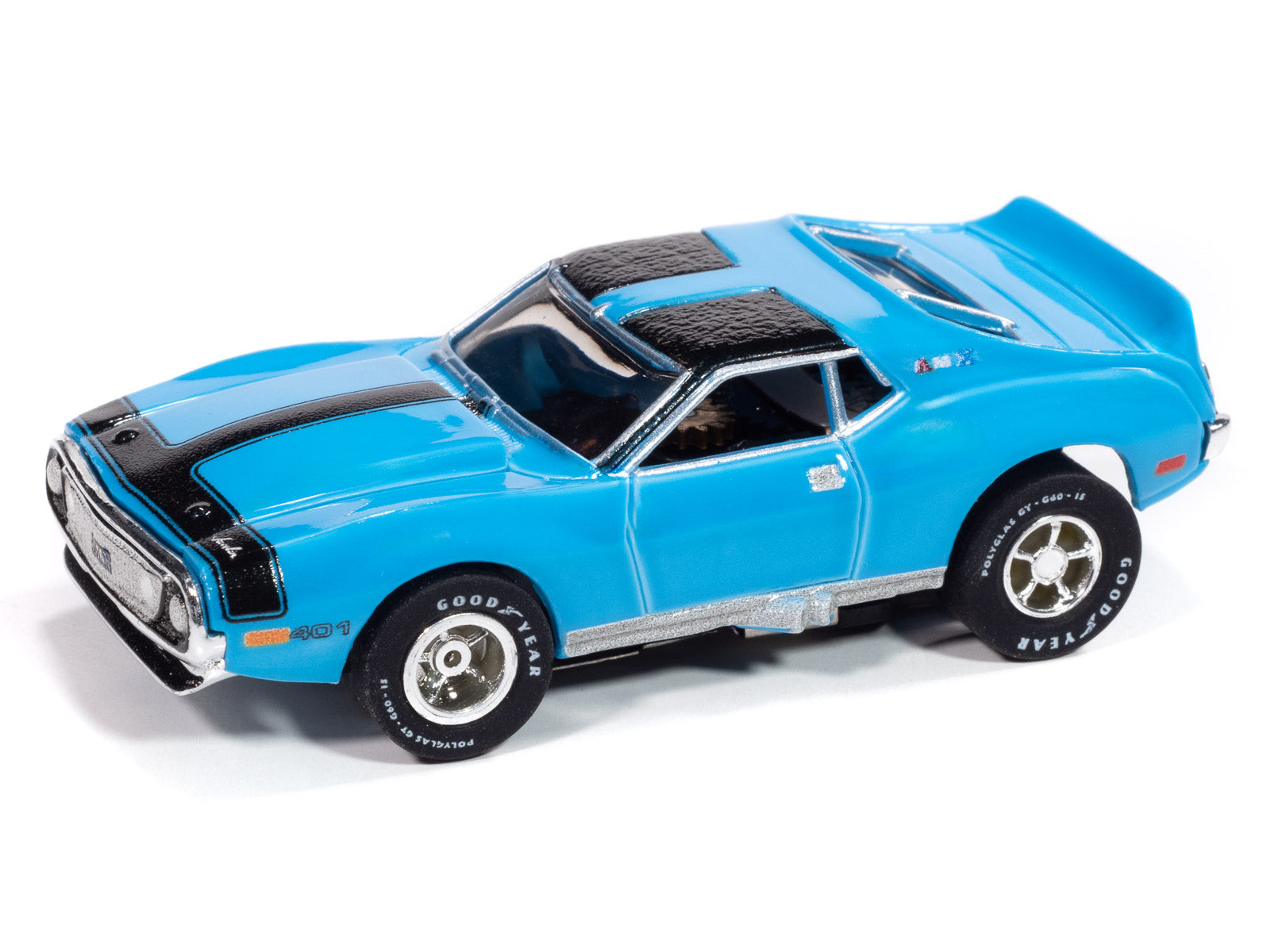 Auto World Slot Cars - Power Pony Stampede Release 1, 2025
1971 AMC Javelin-Blue & Black Ver B