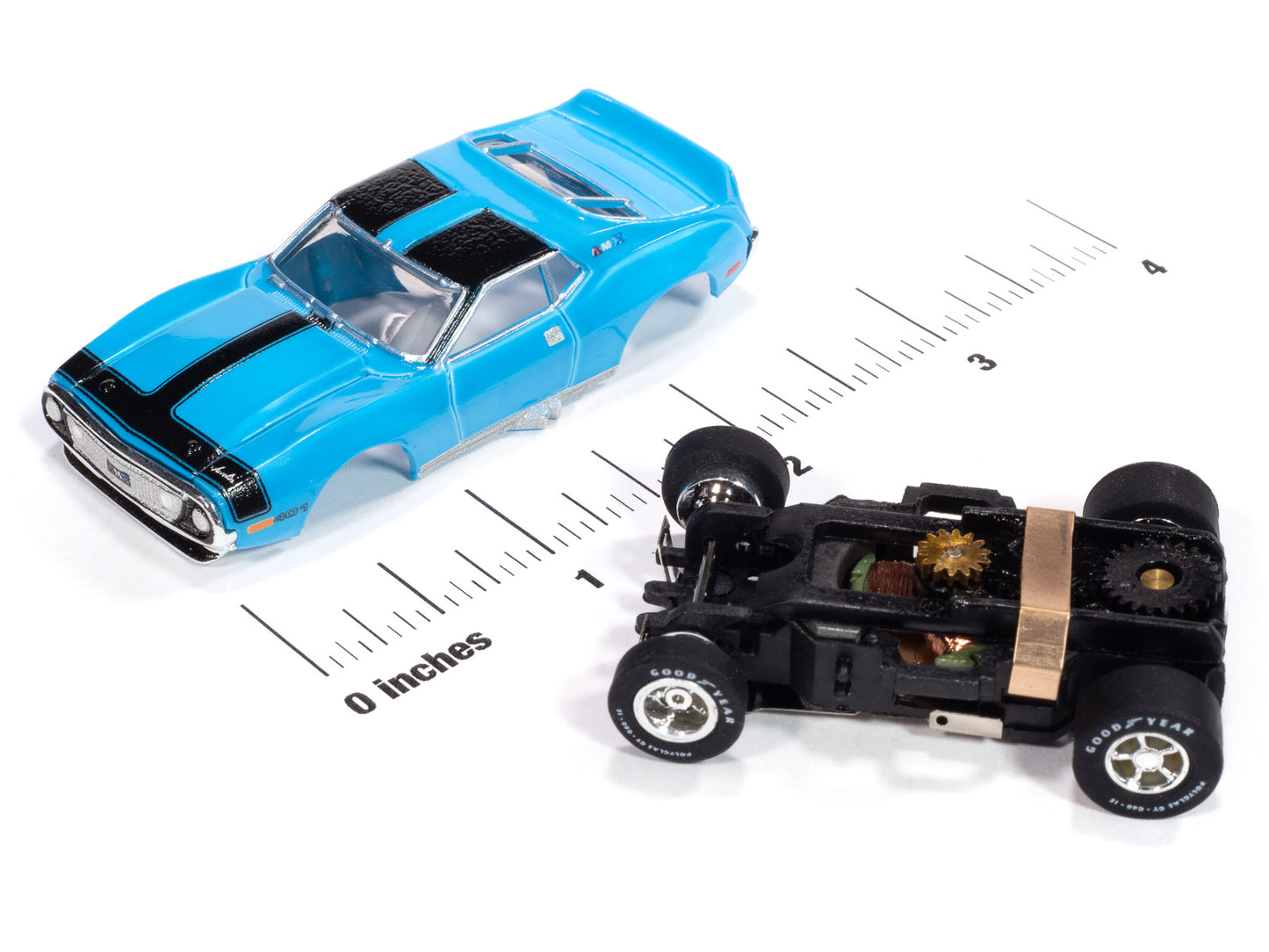 Auto World Slot Cars - Power Pony Stampede Release 1, 2025
1971 AMC Javelin-Blue & Black Ver B