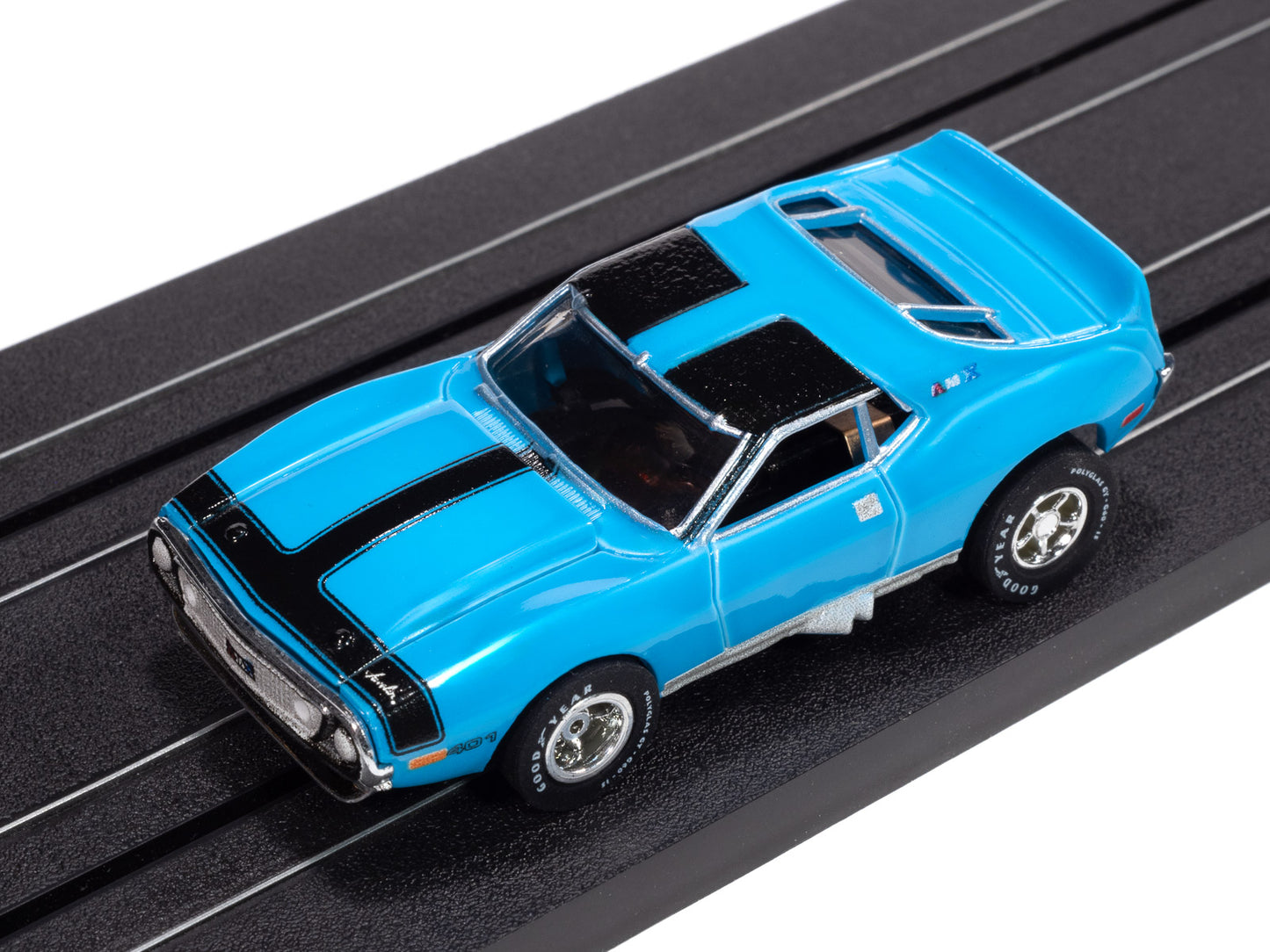 Auto World Slot Cars - Power Pony Stampede Release 1, 2025
1971 AMC Javelin-Blue & Black Ver B